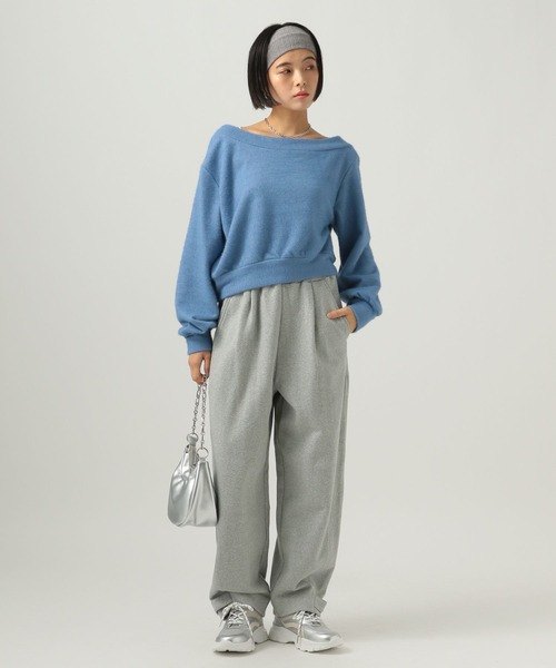 BAYFLOW（ベイフロー）の「[ワンショル仕様]ショートシャギープルオーバー（Tシャツ/カットソー・レディース・ブルー/グレー/ホワイト・FREE）」の10枚目の写真