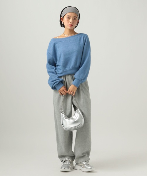 BAYFLOW（ベイフロー）の「[ワンショル仕様]ショートシャギープルオーバー（Tシャツ/カットソー・レディース・ブルー/グレー/ホワイト・FREE）」の11枚目の写真