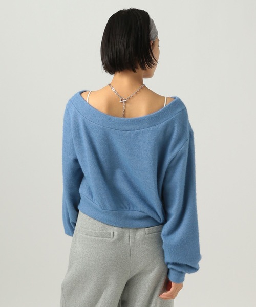 BAYFLOW（ベイフロー）の「[ワンショル仕様]ショートシャギープルオーバー（Tシャツ/カットソー・レディース・ブルー/グレー/ホワイト・FREE）」の12枚目の写真