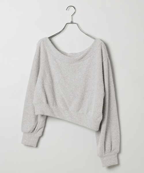 BAYFLOW（ベイフロー）の「[ワンショル仕様]ショートシャギープルオーバー（Tシャツ/カットソー・レディース・ブルー/グレー/ホワイト・FREE）」の14枚目の写真