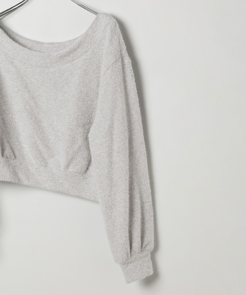BAYFLOW（ベイフロー）の「[ワンショル仕様]ショートシャギープルオーバー（Tシャツ/カットソー・レディース・ブルー/グレー/ホワイト・FREE）」の18枚目の写真