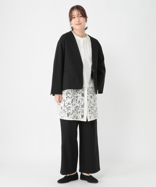 studio CLIP（スタディオクリップ）の「【WEB限定】楽ストレッチストレートパンツ《オケージョン2026SS》（スラックス・レディース・ネイビー/ブラック/ライトベージュ・MEDIUM/LARGE/ﾌﾘｰ(L)/PF）」の11枚目の写真