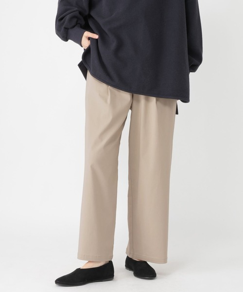 studio CLIP（スタディオクリップ）の「【WEB限定】楽ストレッチストレートパンツ《オケージョン2026SS》（スラックス・レディース・ネイビー/ブラック/ライトベージュ・MEDIUM/LARGE/ﾌﾘｰ(L)/PF）」の21枚目の写真