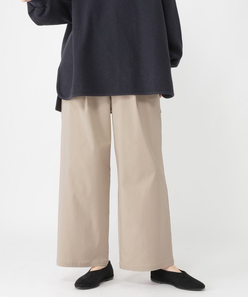 studio CLIP（スタディオクリップ）の「【WEB限定】楽ストレッチストレートパンツ《オケージョン2026SS》（スラックス・レディース・ネイビー/ブラック/ライトベージュ・MEDIUM/LARGE/ﾌﾘｰ(L)/PF）」の22枚目の写真