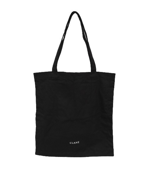 CLANE（クラネ）の「FABRIC TOTE BAG（トートバッグ・レディース・ブラック/アイボリー/ピンク・F）」の3枚目の写真