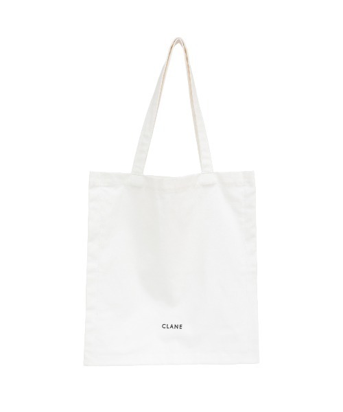 CLANE（クラネ）の「FABRIC TOTE BAG（トートバッグ・レディース・ブラック/アイボリー/ピンク・F）」の4枚目の写真