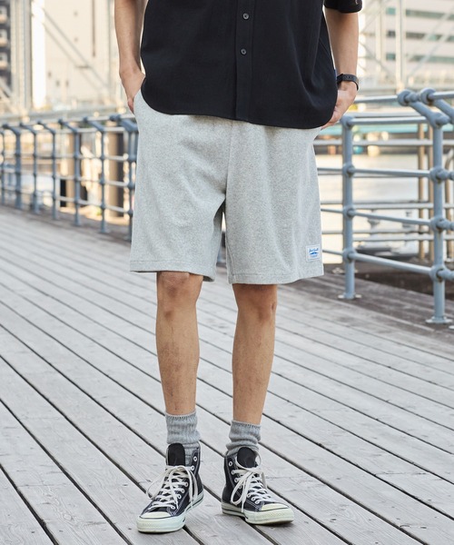 CONVERSE(コンバース)の「CONVERSE JACK PURCELL/コンバース ジャックパーセル ブランドロゴ パッチ パイル イージー ショートパンツ(その他パンツ・メンズ・グリーン/ネイビー/オートミール/オレンジ/ブラック/ブルー・M/L)」の9枚目の写真