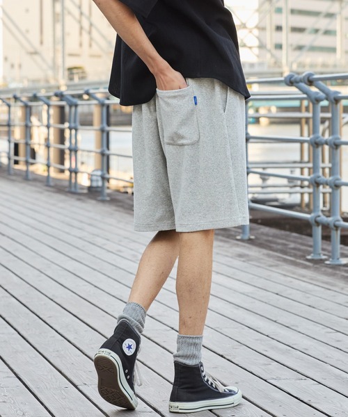CONVERSE(コンバース)の「CONVERSE JACK PURCELL/コンバース ジャックパーセル ブランドロゴ パッチ パイル イージー ショートパンツ(その他パンツ・メンズ・グリーン/ネイビー/オートミール/オレンジ/ブラック/ブルー・M/L)」の10枚目の写真