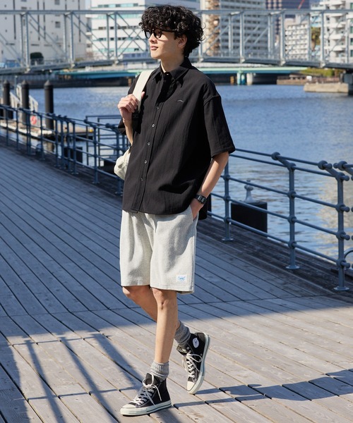 CONVERSE(コンバース)の「CONVERSE JACK PURCELL/コンバース ジャックパーセル ブランドロゴ パッチ パイル イージー ショートパンツ(その他パンツ・メンズ・グリーン/ネイビー/オートミール/オレンジ/ブラック/ブルー・M/L)」の11枚目の写真