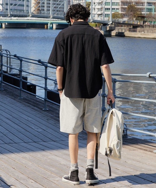 CONVERSE(コンバース)の「CONVERSE JACK PURCELL/コンバース ジャックパーセル ブランドロゴ パッチ パイル イージー ショートパンツ(その他パンツ・メンズ・グリーン/ネイビー/オートミール/オレンジ/ブラック/ブルー・M/L)」の12枚目の写真