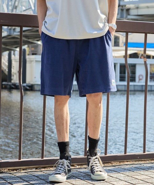 CONVERSE(コンバース)の「CONVERSE JACK PURCELL/コンバース ジャックパーセル ブランドロゴ パッチ パイル イージー ショートパンツ(その他パンツ・メンズ・グリーン/ネイビー/オートミール/オレンジ/ブラック/ブルー・M/L)」の21枚目の写真
