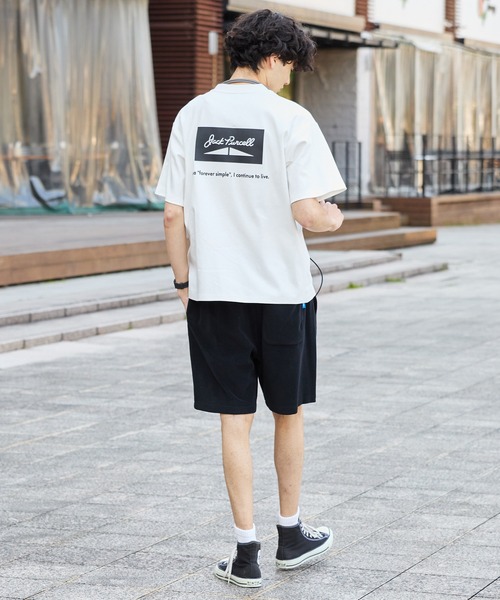 CONVERSE(コンバース)の「CONVERSE JACK PURCELL/コンバース ジャックパーセル ブランドロゴ パッチ パイル イージー ショートパンツ(その他パンツ・メンズ・グリーン/ネイビー/オートミール/オレンジ/ブラック/ブルー・M/L)」の18枚目の写真