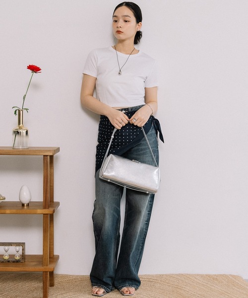 Beau're（ヴュレ）の「BEAURE スリム ロング ショルダー（ショルダーバッグ・レディース・シルバー/ブラック・FREE）」の14枚目の写真