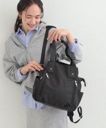 SHOO・LA・RUE | 【撥水／2WAY】トートにもなる低反発ベルトの3層リュック(バックパック/リュック)