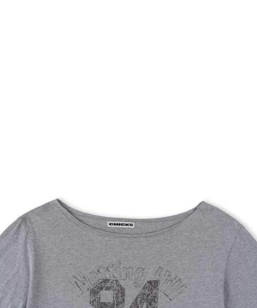 CHICKS(チックス)の「ノッティングヒルフェミニンワンショルダー半袖メランジ(Tシャツ/カットソー・レディース・その他・FREE)」の9枚目の写真