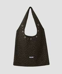 ROLAROLA（ロラロラ）の「LEOPARD STUD SHOULDER BAG CHARCOAL（ショルダーバッグ）」