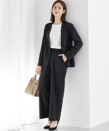 パンツスーツ ノーカラージャケット」に該当するレディース