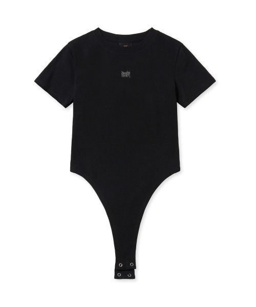 BROWNBREATH(ブラウンブレス)の「W TAG SOLID BODYSUIT - BLACK(Tシャツ/カットソー・レディース・その他・S/M)」の1枚目の写真