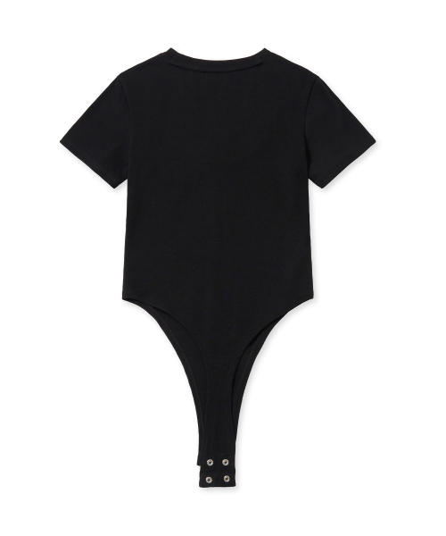 BROWNBREATH(ブラウンブレス)の「W TAG SOLID BODYSUIT - BLACK(Tシャツ/カットソー・レディース・その他・S/M)」の2枚目の写真