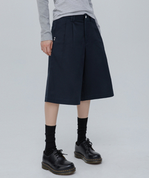 CHICKS（チックス）の「バミューダワイドコットンパンツネイビー（その他パンツ）」
