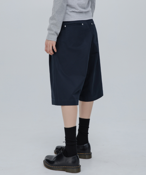 CHICKS（チックス）の「バミューダワイドコットンパンツネイビー（その他パンツ・レディース・ネイビー・S/M）」の5枚目の写真