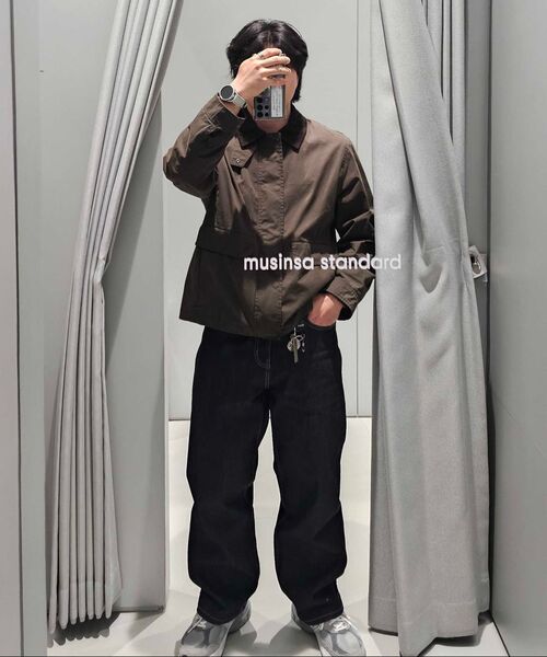 MUSINSA STANDARD（ムシンサスタンダード）の「ワックスドCNハンティングジャケット[カーキ]（ミリタリージャケット・メンズ・その他・X-LARGE/MEDIUM/XX-LARGE/LARGE）」の12枚目の写真
