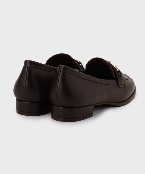 OPAQUE.CLIP（オペークドットクリップ）の「【抗菌防臭加工】ビット付きローファー（パンプス・レディース・ブラウン系その他/ブラック・03/02/01）」の7枚目の写真