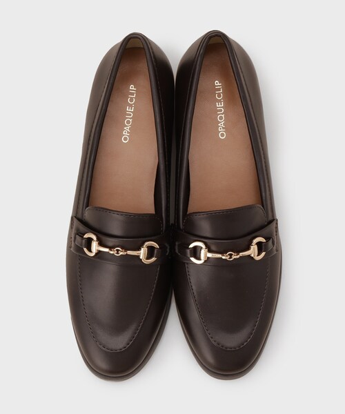 OPAQUE.CLIP（オペークドットクリップ）の「【抗菌防臭加工】ビット付きローファー（パンプス・レディース・ブラウン系その他/ブラック・03/02/01）」の6枚目の写真