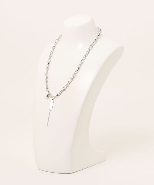 Bz/【456810】ボールチャームチェーンネックレス(RZ)（ネックレス