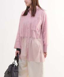 CONVERSE TOKYO | TULLE LAYERED SHIRT(シャツ/ブラウス)