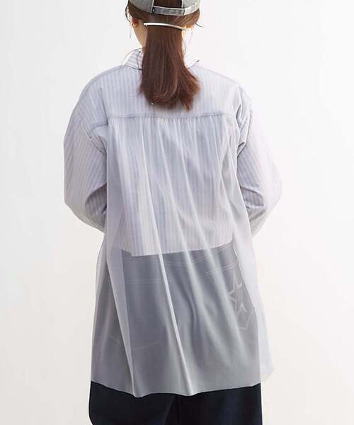 CONVERSE TOKYO（コンバーストウキョウ）の「TULLE LAYERED SHIRT（シャツ/ブラウス・レディース・ホワイト/ライトグレー/ピンク/ブルー・FREE）」の7枚目の写真