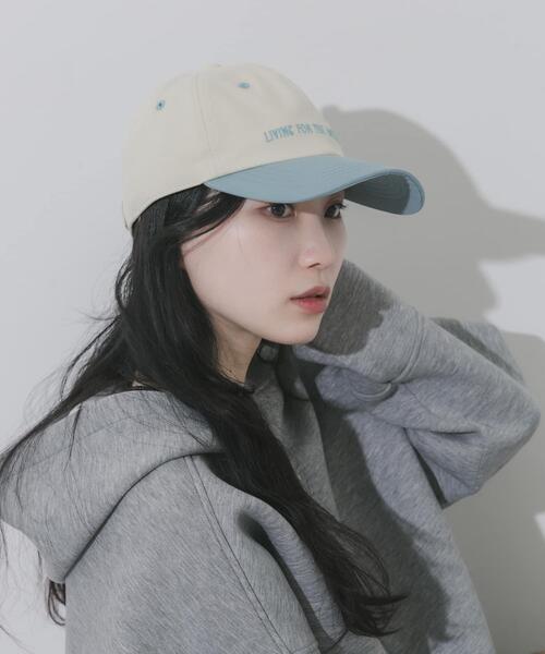 SMELLY（スメリー）の「weekendバイカラーキャップ（キャップ・レディース・ネイビー/ブラウン/アイボリー・-）」の7枚目の写真