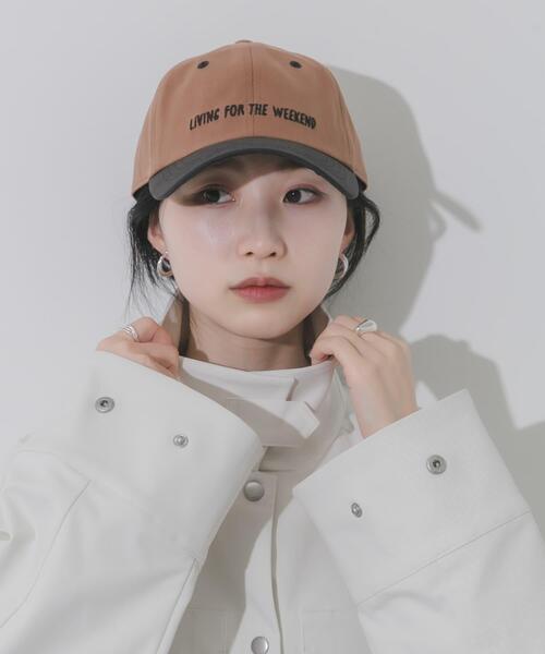 SMELLY（スメリー）の「weekendバイカラーキャップ（キャップ・レディース・ネイビー/ブラウン/アイボリー・-）」の13枚目の写真