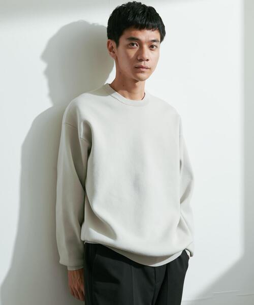 URBAN RESEARCH DOORS（アーバンリサーチドアーズ）の「『UR TECH Renew Knit』クルーネックプルオーバー（ニット/セーター・メンズ・グレー系その他/グレー/チャコールグレー/グリーン・MEDIUM/LARGE）」の17枚目の写真