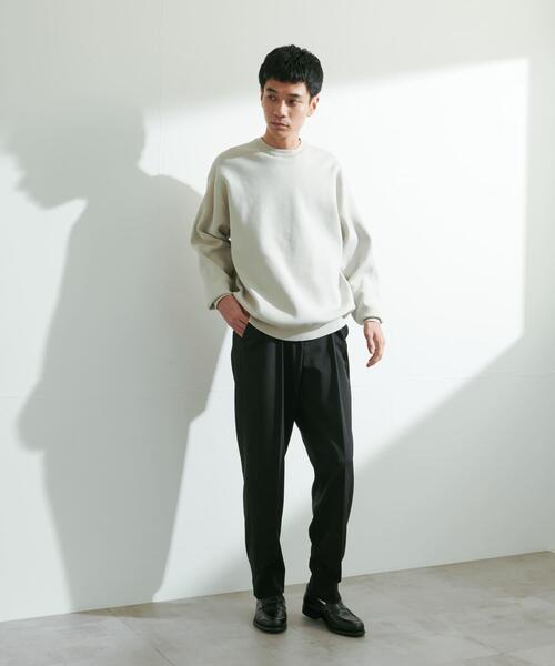 URBAN RESEARCH DOORS（アーバンリサーチドアーズ）の「『UR TECH Renew Knit』クルーネックプルオーバー（ニット/セーター・メンズ・グレー系その他/グレー/チャコールグレー/グリーン・MEDIUM/LARGE）」の19枚目の写真