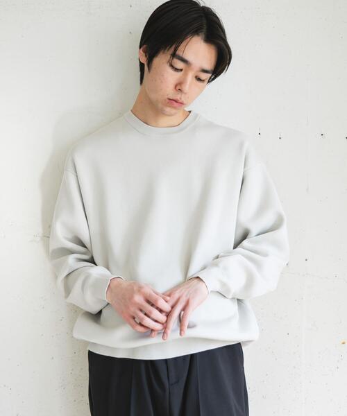 セール】『UR TECH Renew Knit』クルーネックプルオーバー（ニット