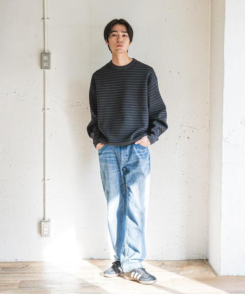 URBAN RESEARCH DOORS(アーバンリサーチドアーズ)の「『UR TECH Renew Knit』クルーネックプルオーバー(ニット/セーター・メンズ・グレー系その他/グレー/チャコールグレー/グリーン・MEDIUM/LARGE)」の14枚目の写真