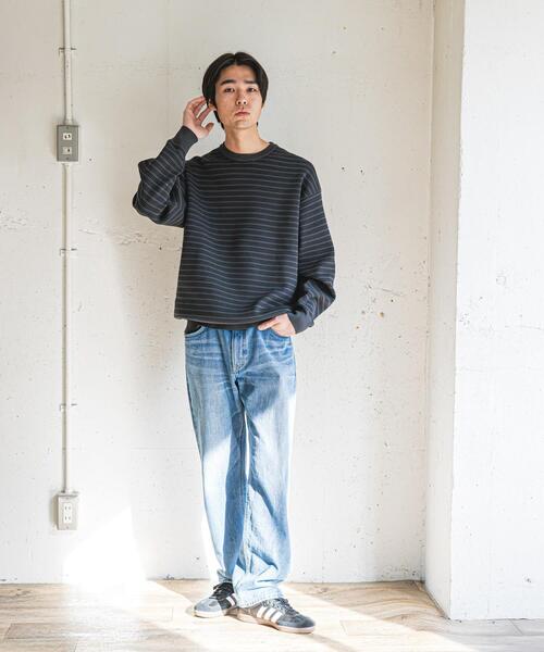 URBAN RESEARCH DOORS(アーバンリサーチドアーズ)の「『UR TECH Renew Knit』クルーネックプルオーバー(ニット/セーター・メンズ・グレー系その他/グレー/チャコールグレー/グリーン・MEDIUM/LARGE)」の15枚目の写真