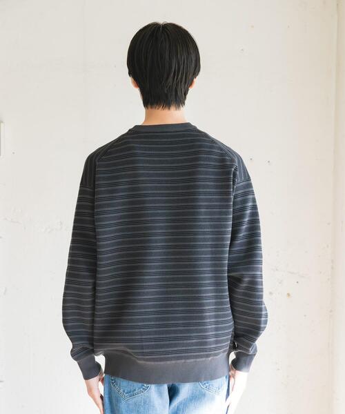 URBAN RESEARCH DOORS（アーバンリサーチドアーズ）の「『UR TECH Renew Knit』クルーネックプルオーバー（ニット/セーター・メンズ・グレー系その他/グレー/チャコールグレー/グリーン・MEDIUM/LARGE）」の7枚目の写真
