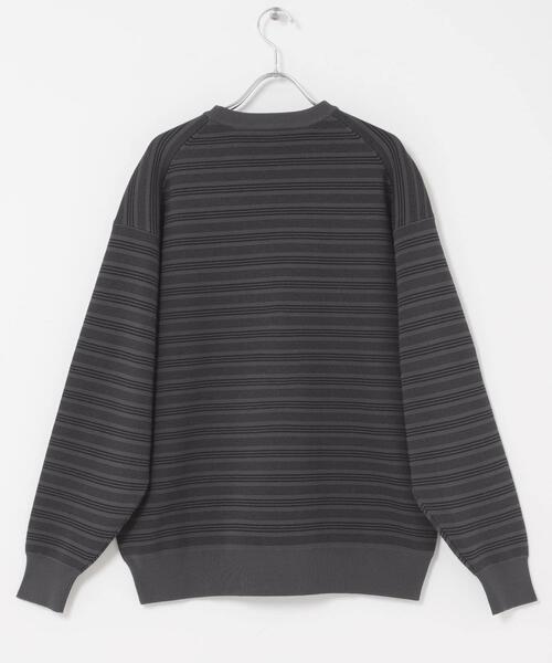 URBAN RESEARCH DOORS（アーバンリサーチドアーズ）の「『UR TECH Renew Knit』クルーネックプルオーバー（ニット/セーター・メンズ・グレー系その他/グレー/チャコールグレー/グリーン・MEDIUM/LARGE）」の11枚目の写真