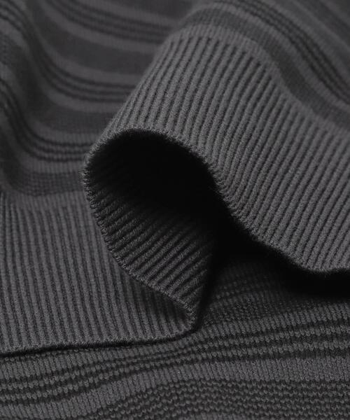 URBAN RESEARCH DOORS（アーバンリサーチドアーズ）の「『UR TECH Renew Knit』クルーネックプルオーバー（ニット/セーター・メンズ・グレー系その他/グレー/チャコールグレー/グリーン・MEDIUM/LARGE）」の12枚目の写真