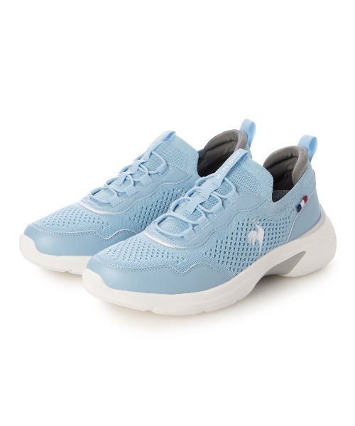 le coq sportif(ルコックスポルティフ)の「ニットスニーカー(LCS ロレーヌ)(スニーカー・レディース・サーモンピンク/ブラック/ブルー・23cm/23.5cm/24cm/24.5cm/25cm/22.5cm)」の2枚目の写真