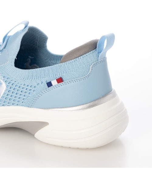le coq sportif(ルコックスポルティフ)の「ニットスニーカー(LCS ロレーヌ)(スニーカー・レディース・サーモンピンク/ブラック/ブルー・23cm/23.5cm/24cm/24.5cm/25cm/22.5cm)」の13枚目の写真