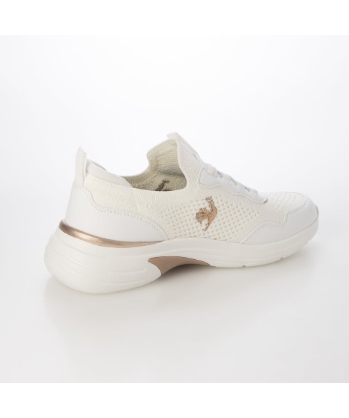 le coq sportif(ルコックスポルティフ)の「ニットスニーカー(LCS ロレーヌ)(スニーカー・レディース・サーモンピンク/ブラック/ブルー・23cm/23.5cm/24cm/24.5cm/25cm/22.5cm)」の5枚目の写真