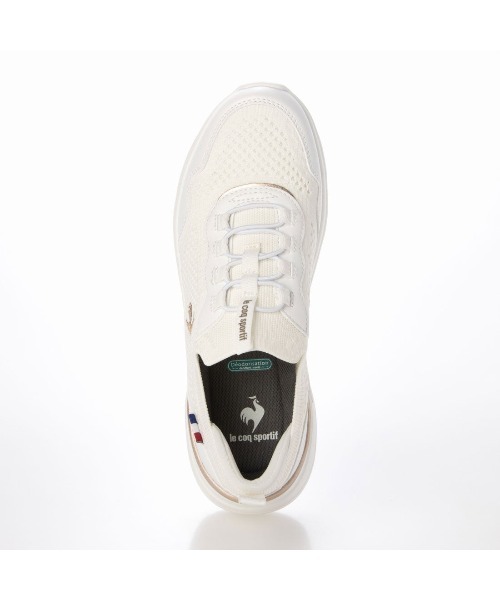 le coq sportif(ルコックスポルティフ)の「ニットスニーカー(LCS ロレーヌ)(スニーカー・レディース・サーモンピンク/ブラック/ブルー・23cm/23.5cm/24cm/24.5cm/25cm/22.5cm)」の6枚目の写真