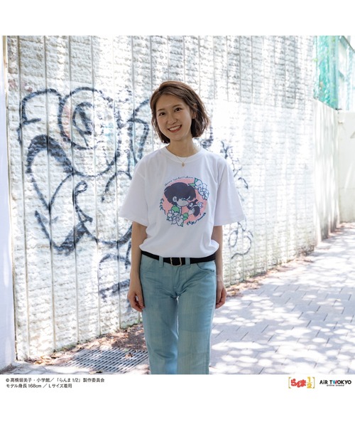 AIR TWOKYO(エアトゥーキョー)の「TVアニメ「らんま1/2」第2弾 ポップイラストTシャツ 6(天道あかね & Pちゃん)(Tシャツ/カットソー・レディース・ホワイト・XX-LARGE/X-LARGE/LARGE/MEDIUM/SMALL)」の1枚目の写真