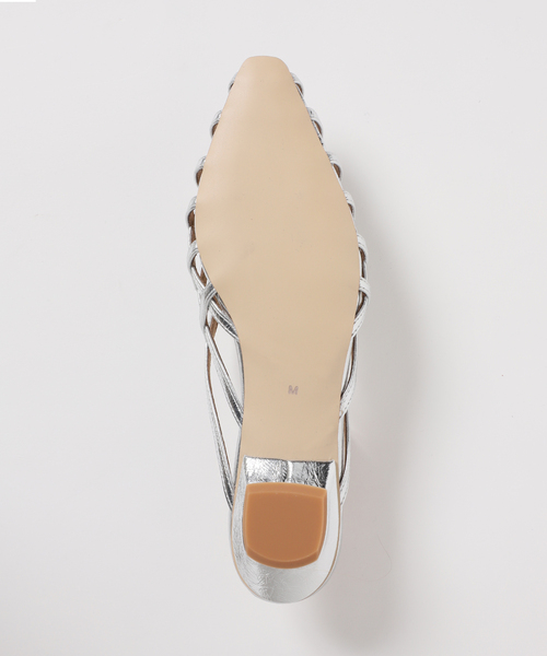 LE TALON（ルタロン）の「フレンチスクエアカットワークミュール（その他シューズ・レディース・シルバー/レッド/ベージュ・X-LARGE/LARGE/MEDIUM/SMALL）」の8枚目の写真