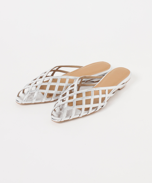 LE TALON（ルタロン）の「フレンチスクエアカットワークミュール（その他シューズ・レディース・シルバー/レッド/ベージュ・X-LARGE/LARGE/MEDIUM/SMALL）」の15枚目の写真