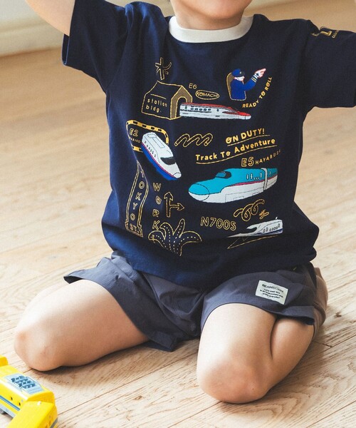 BEAMS mini(ビームスミニ)の「撥水 ナイロン ショートパンツ 2026SS(90~140cm)外遊び プチプラ 通園 通学(その他パンツ・キッズ・チャコールグレー/パープル・140/130/120/90/110/100)」の12枚目の写真