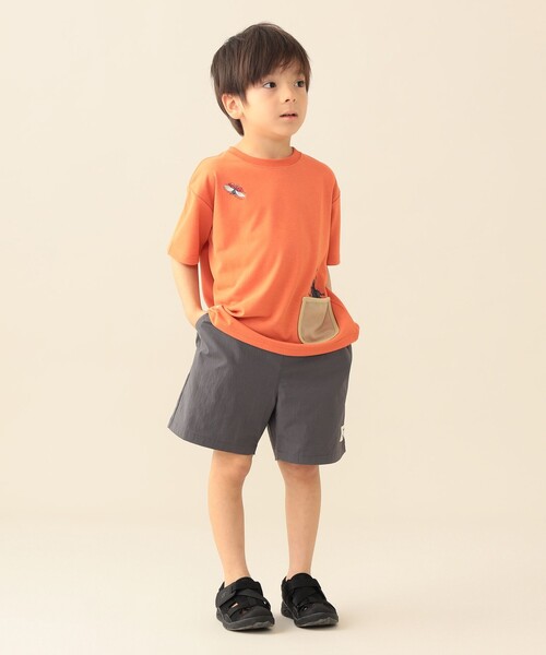 BEAMS mini(ビームスミニ)の「撥水 ナイロン ショートパンツ 2026SS(90~140cm)外遊び プチプラ 通園 通学(その他パンツ・キッズ・チャコールグレー/パープル・140/130/120/90/110/100)」の14枚目の写真